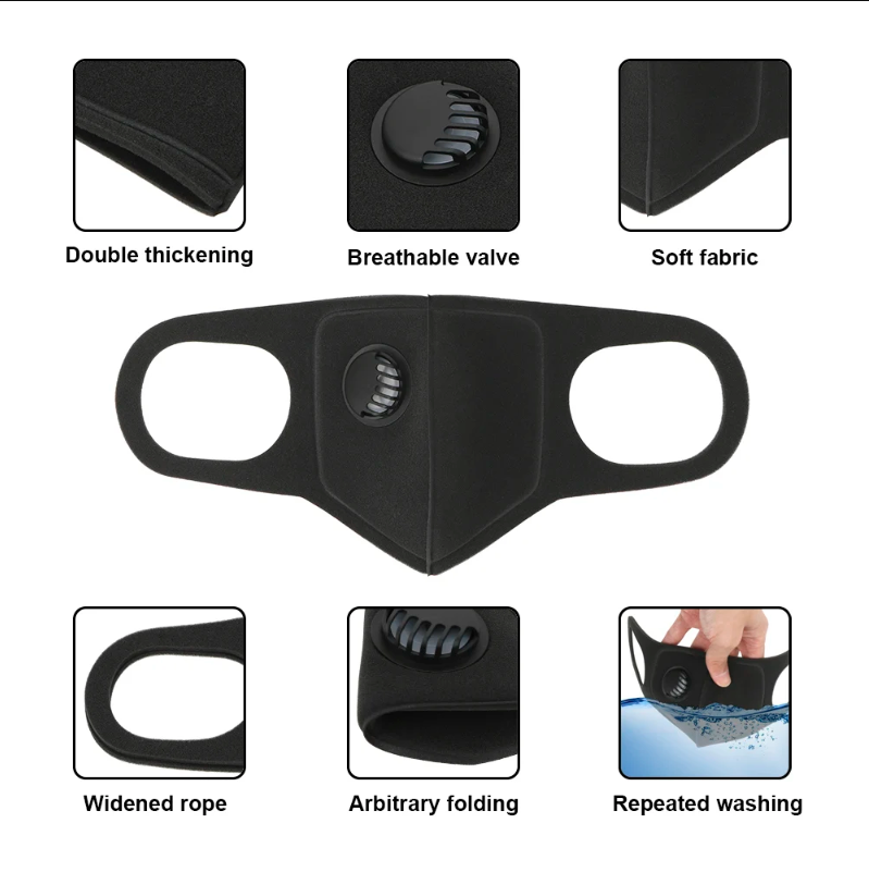 Washable Reusable Unisex Mouth - Pm2.5 Filter Insert 评论和价格