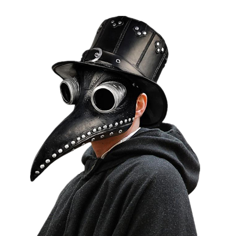 5pc Black Rubber Plague Doctor - Disposable Surgical Mask 评论和价格